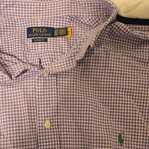 Polo by Ralph Lauren Lavender Checkered Shirt